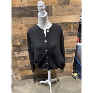 Vintage Shelter Island Sweaters-Black-Button Up Sweater-Sizes S/M &M/L